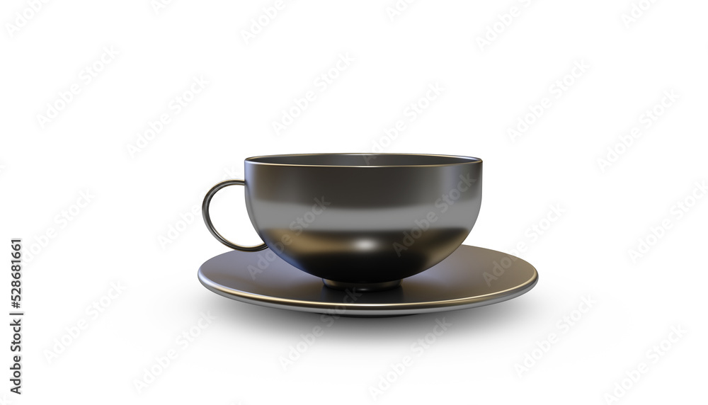 Mug and saucer on a white background. Tea or coffee Mug and saucer on a white background. Tea or coffee