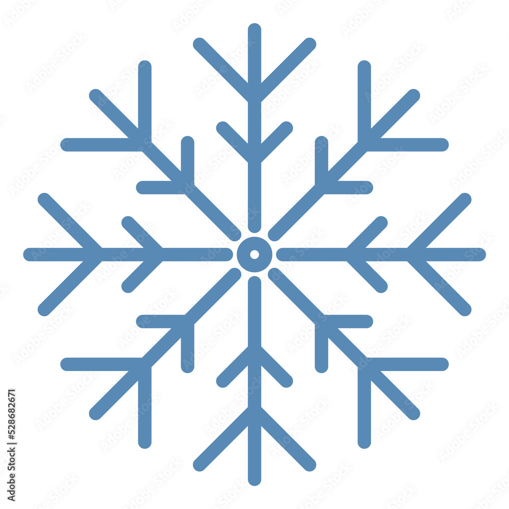 Snowflake icon. Winter symbol. Cold weather sign Snowflake icon. Winter symbol. Cold weather sign