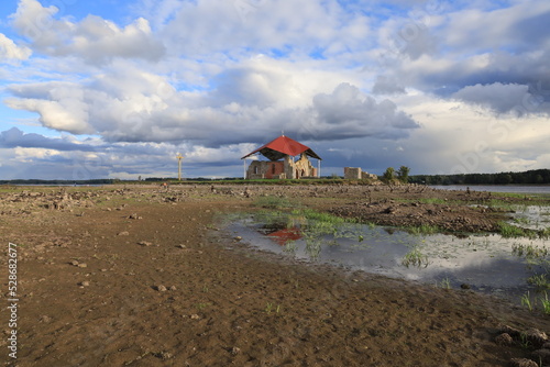 the first stone building in Latvia on the Daugava River