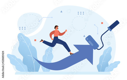Path concept. Life course or business way, plan or strategy.