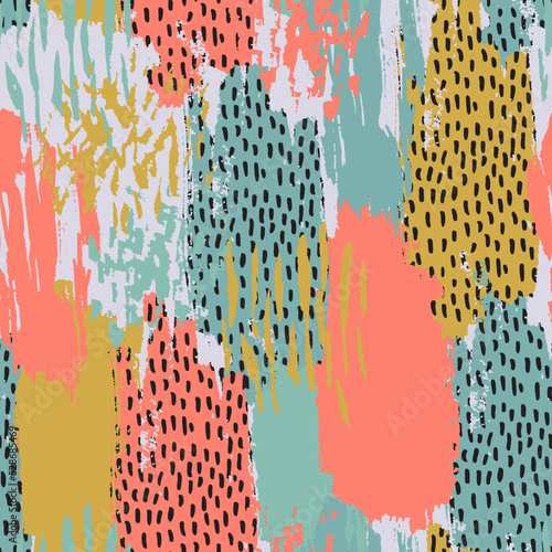 Abstract paint stroke, dots, spots, stains, smears with minimal texture background
