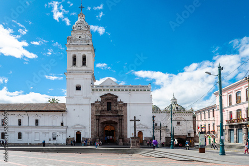 views of quito old town, ecuador