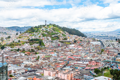 views of quito old town, ecuador