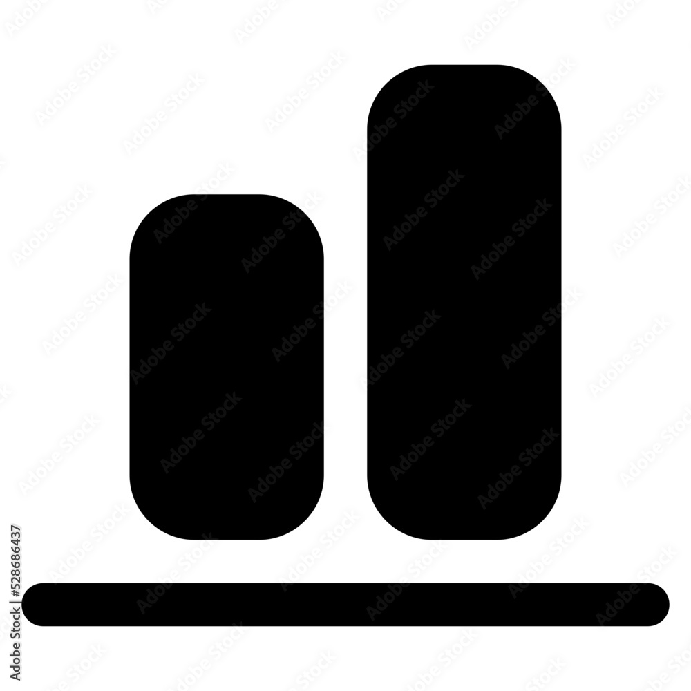 Align Bottom glyph icon