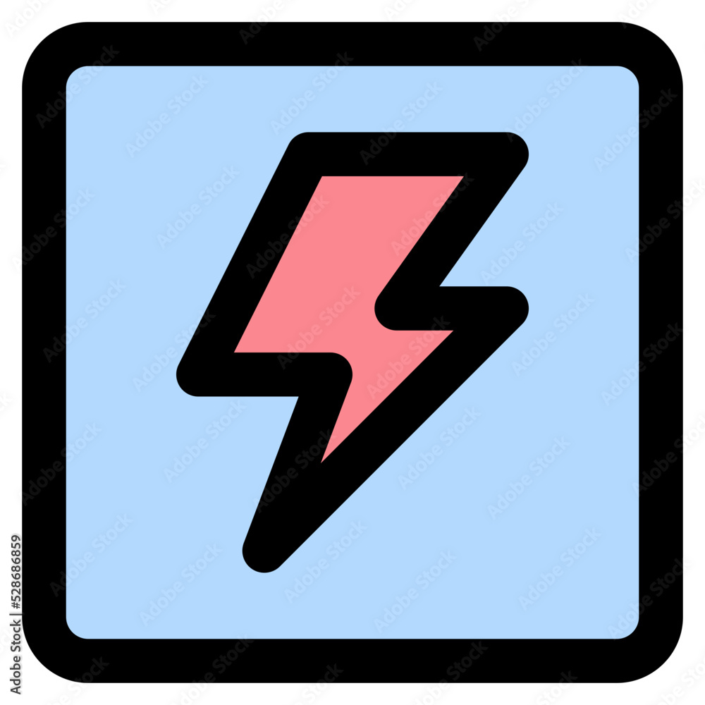 Flash line color icon Flash line color icon