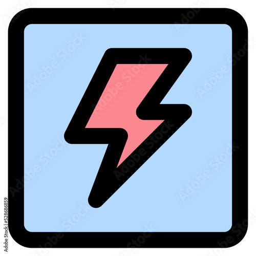 Flash line color icon