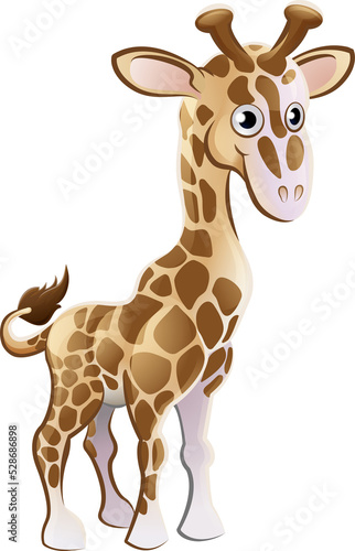 Giraffe Animal Cartoon Char...