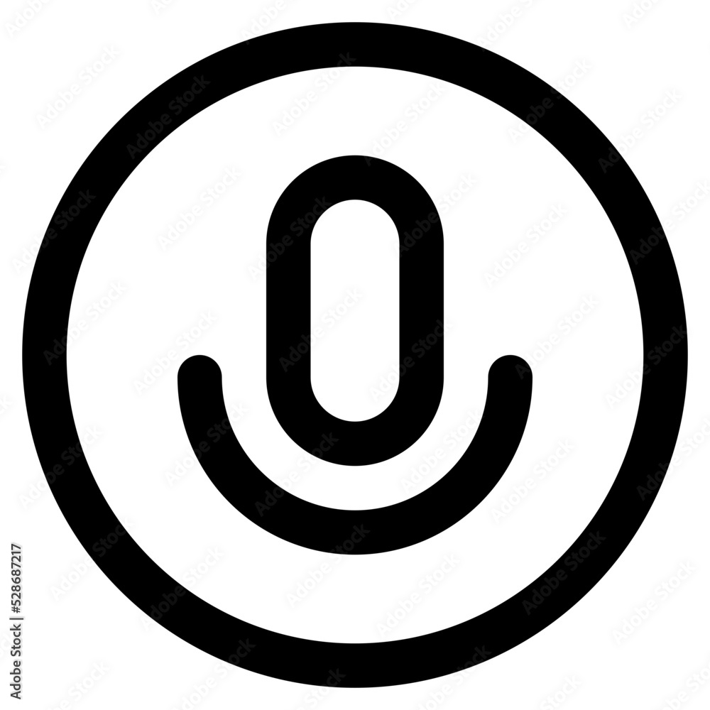Microphone line icon Microphone line icon