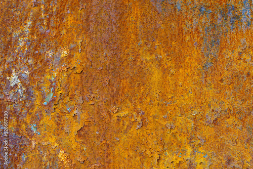 Rust metal background. Rusty texture old iron steel surface plate. Grunge, aged, corrosion material backdrop. 