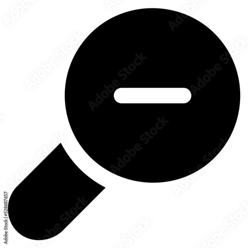 Zoom Out glyph icon