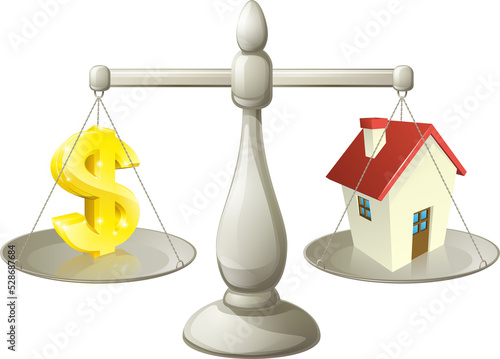 House dollar scales concept