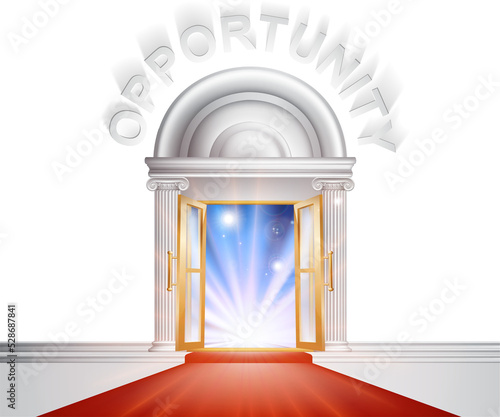 Opportunity red Carpet Door