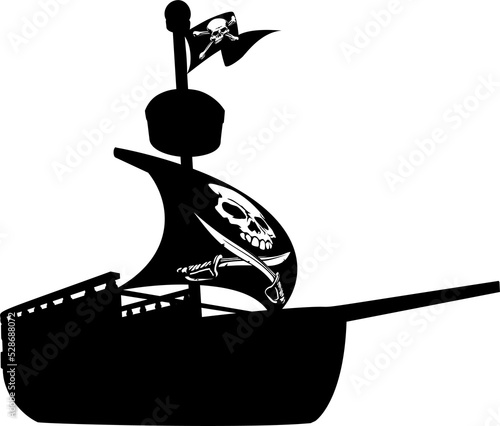 Pirate Ship Silhouette