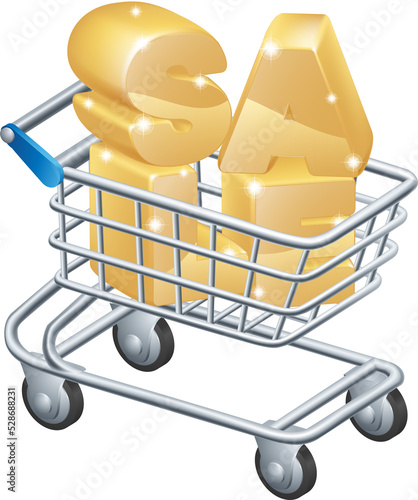 Sale shopping trolley