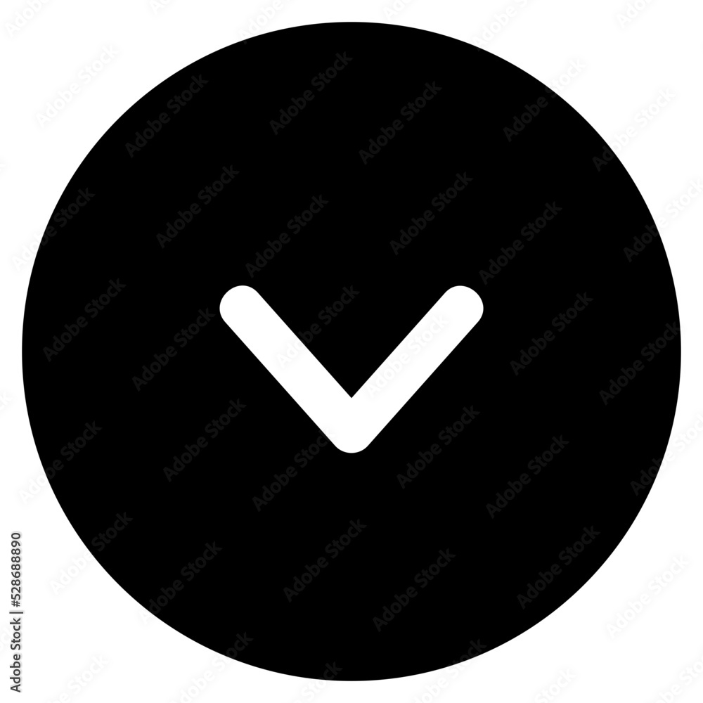 Down Chevron glyph icon Down Chevron glyph icon