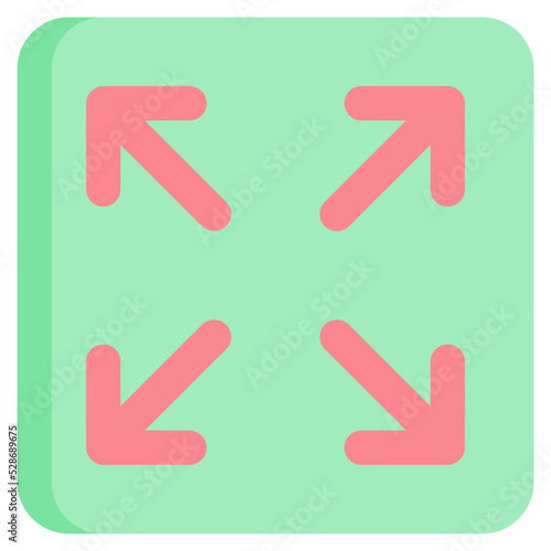 Expand flat icon