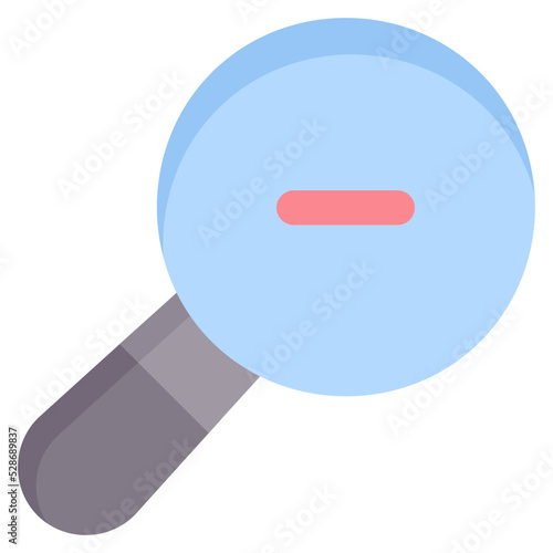 Zoom Out flat icon
