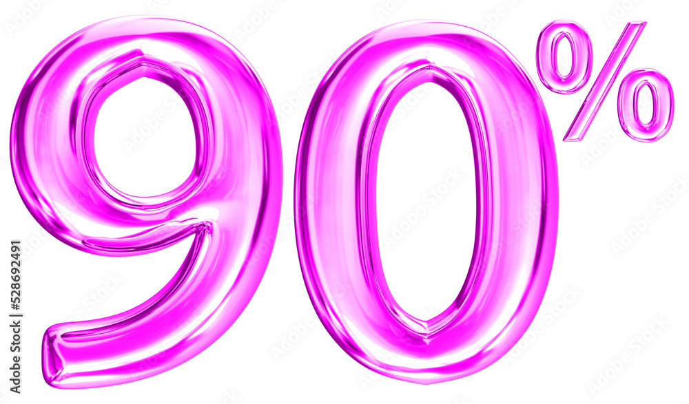 Discount percent gold number 3d Discount percent gold number 3d