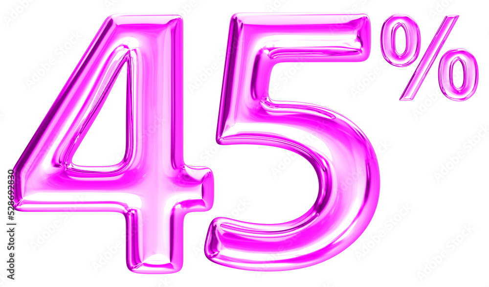 Discount percent gold number 3d Discount percent gold number 3d