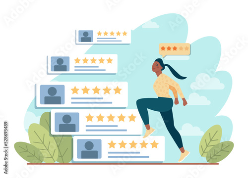 Competitors concept. Business or interpersonal competition. Rivalry