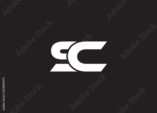 SC Abstract Letters Logo Monogram logo design
