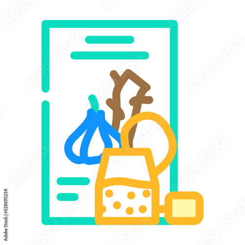 tea ginger garlic color icon vector. tea ginger garlic sign. isolated symbol illustration
