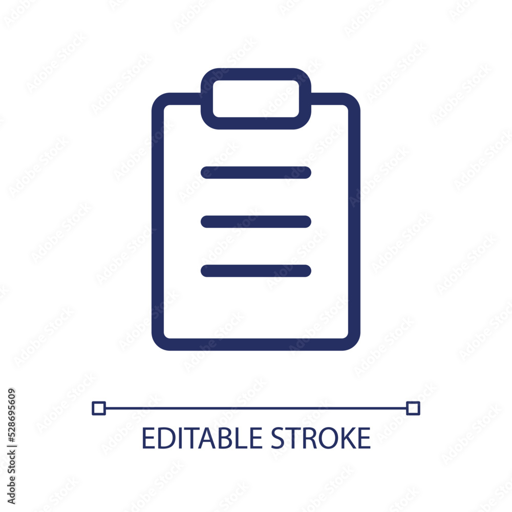 Filled tablet pixel perfect linear ui icon. Handwriting notes. Collecting patient data. GUI, UX design. Outline isolated user interface element for app and web. Editable stroke. Arial font used Filled tablet pixel perfect linear ui icon. Handwriting notes. Collecting patient data. GUI, UX design. Outline isolated user interface element for app and web. Editable stroke. Arial font used