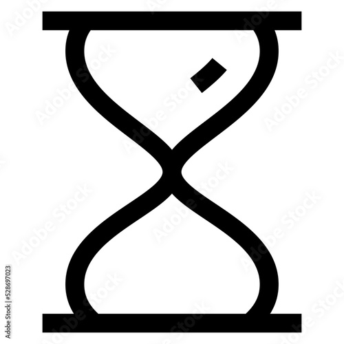 sandclock line icon