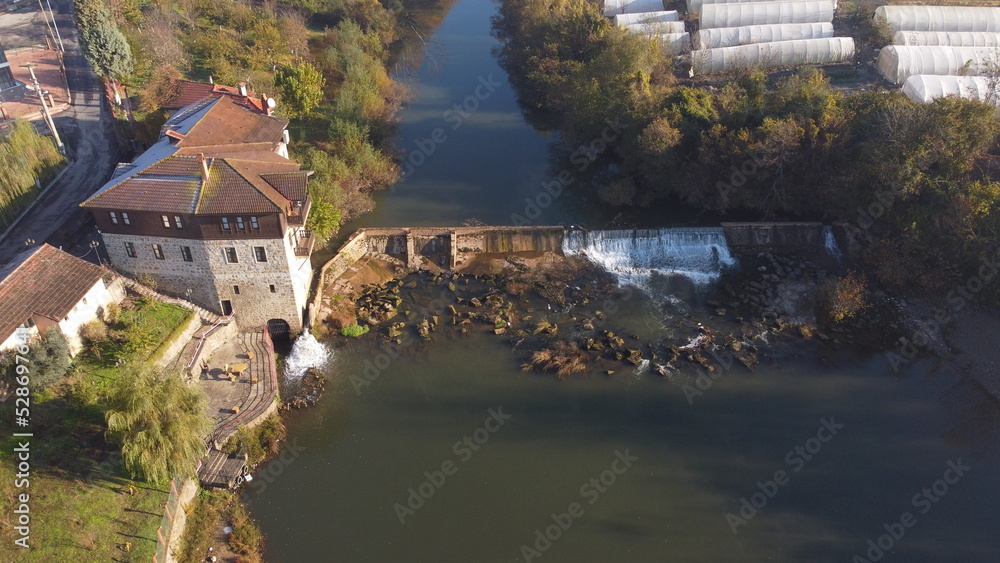 Naklejka premium restored old mill 
