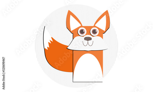 Paper cut fox