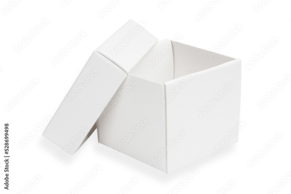 blank packaging white cardboard box for product design mockup isolated on white background with clipping white box container. template blank package. blank packaging white cardboard box for product design mockup isolated on white background with clipping white box container. template blank package.