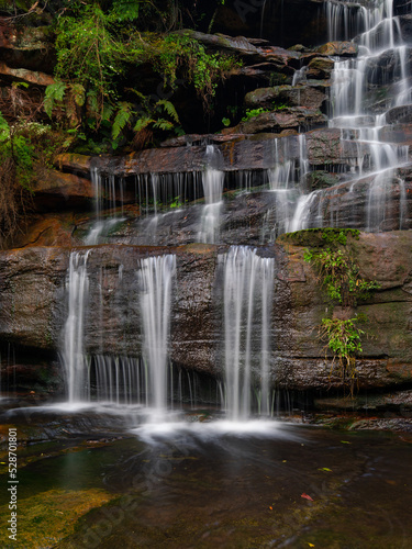 Close-up view of waterfall cascade. © AlexandraDaryl