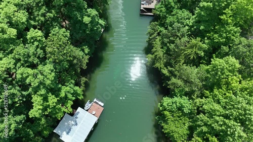 Top view of Lake Lanier inlet near Cumming, Georgia photo