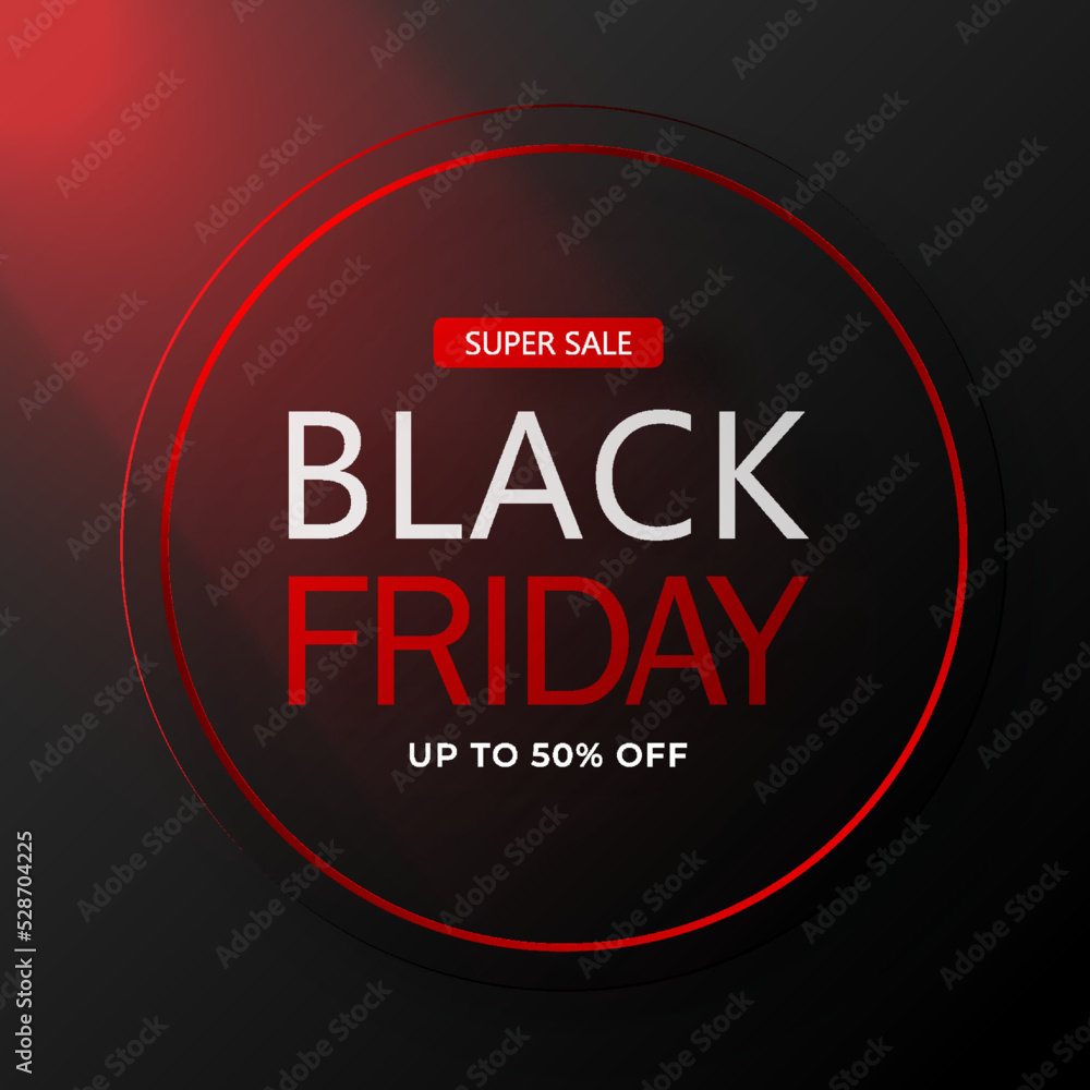 Black Friday Sale. Banner, poster, logo on dark background Black Friday Sale. Banner, poster, logo on dark background