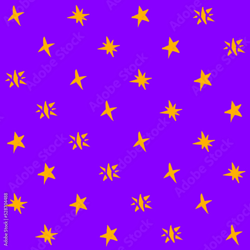 Hand Drawn Star Seamless Pattern