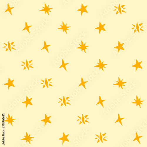 Hand Drawn Star Seamless Pattern