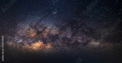 Milky way galaxy with stars and space dust in the universe. astronomy. © noon@photo