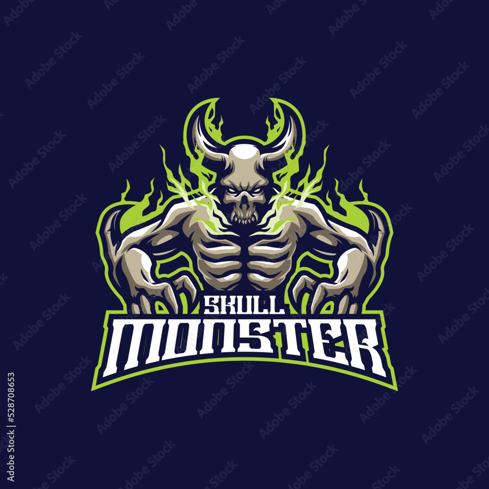 Skull mascot logo design vector with modern illustration concept style for badge, emblem and t shirt printing. Skull illustration for sport and esport team. Skull mascot logo design vector with modern illustration concept style for badge, emblem and t shirt printing. Skull illustration for sport and esport team.