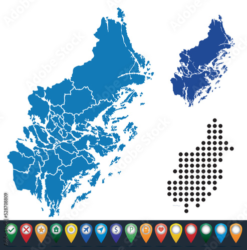 Photography Set maps of Stockholm County