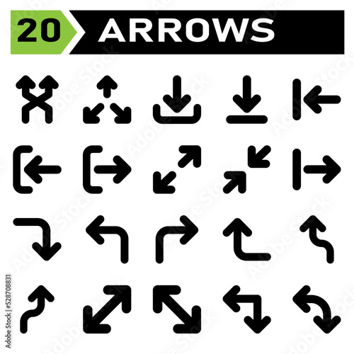 Arrows icon set include arrow  arrows  right  direction  arrow right  up  arrow up  down  arrow down  left  arrow left  transfer  exchange  sync  refresh  synchronize  rotate