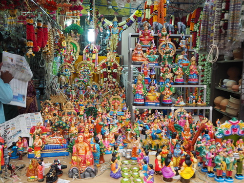 Photography Shop in Little India selling religious Hindu statues, Singapore