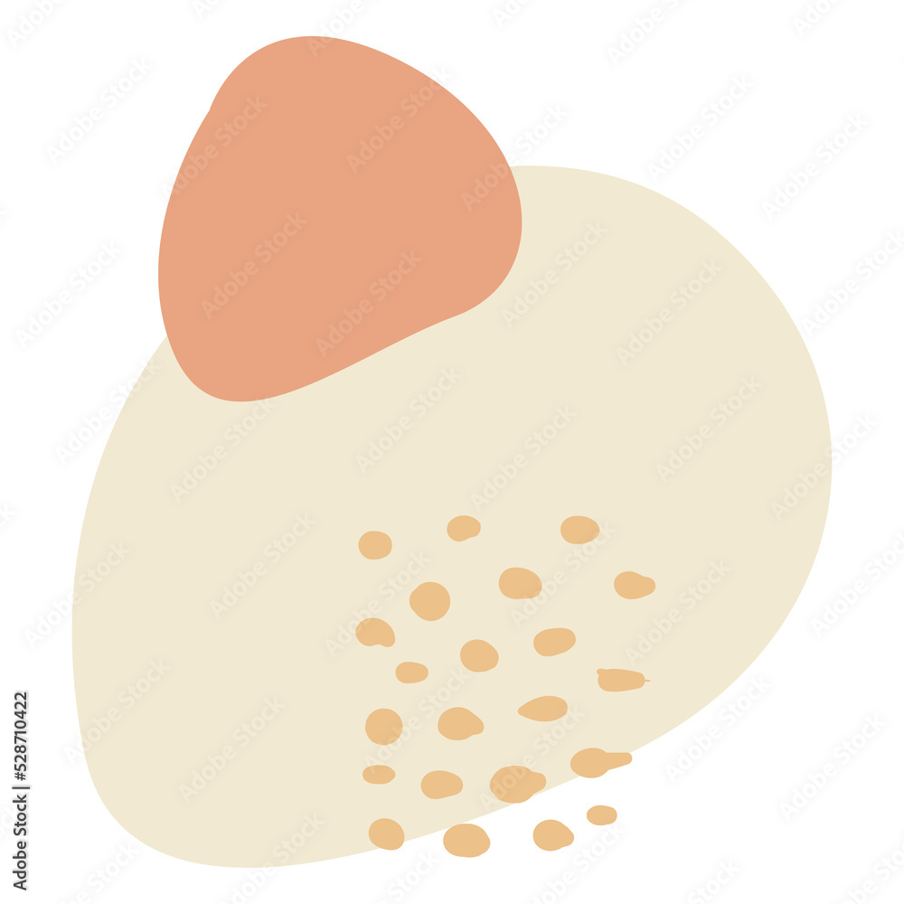 Abstract Beige Boho Blob Shape Abstract Beige Boho Blob Shape
