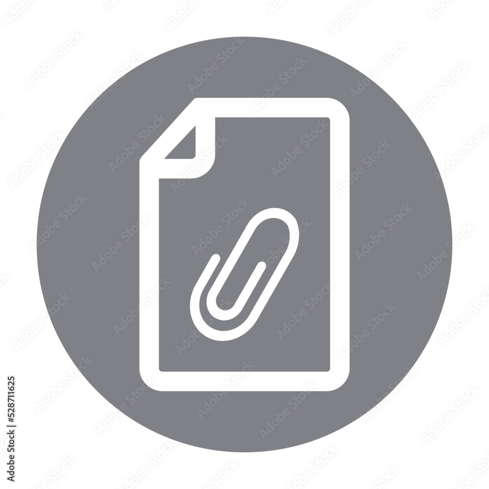 Attachment, document, file, page icon Attachment, document, file, page icon