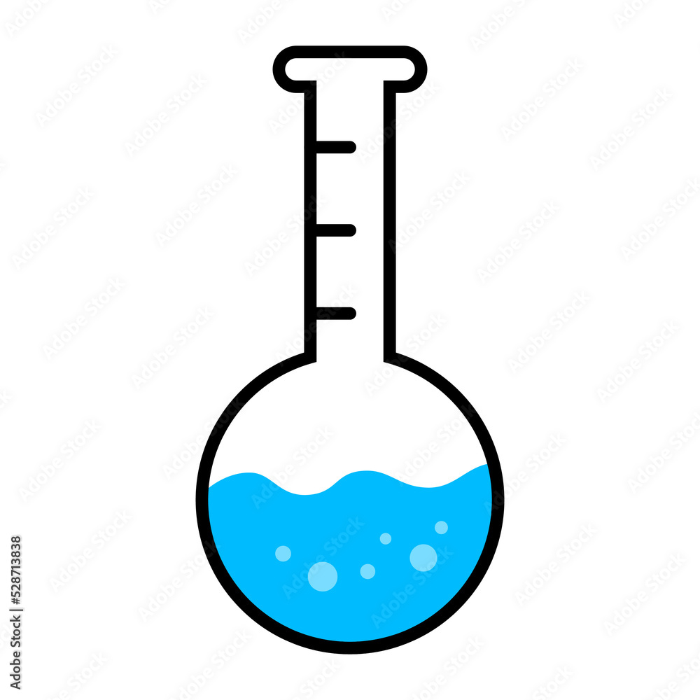 florence flask in simple icon design. Laboratory stuff illustration in line art design. florence flask in simple icon design. Laboratory stuff illustration in line art design.