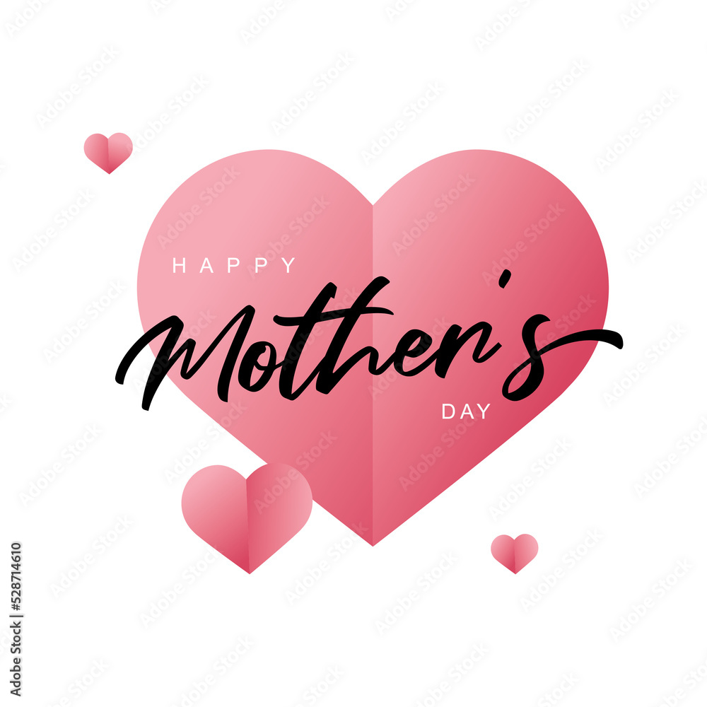 Happy mother day. Love icon design