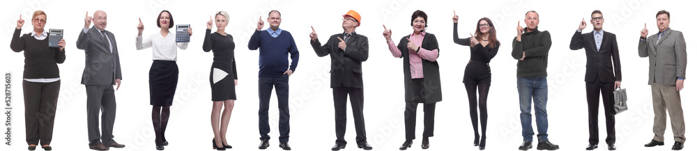 group of businessmen showing thumbs up isolated group of businessmen showing thumbs up isolated