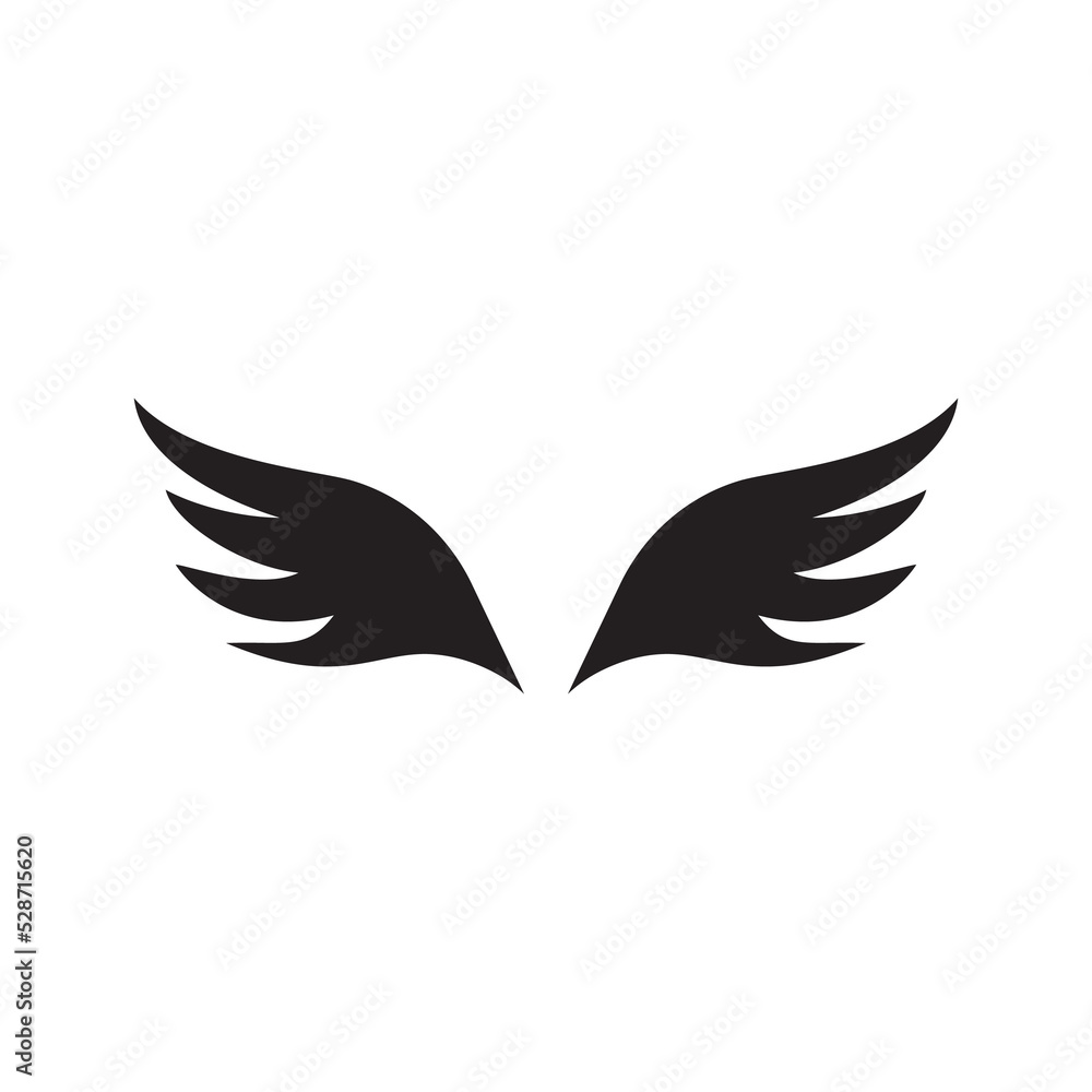 Naklejka premium Wing shape for symbol, logo and design element