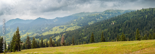Obraz na płótnie Panoramic view of Caucasus mountains in Adjara, Georgia w salonie