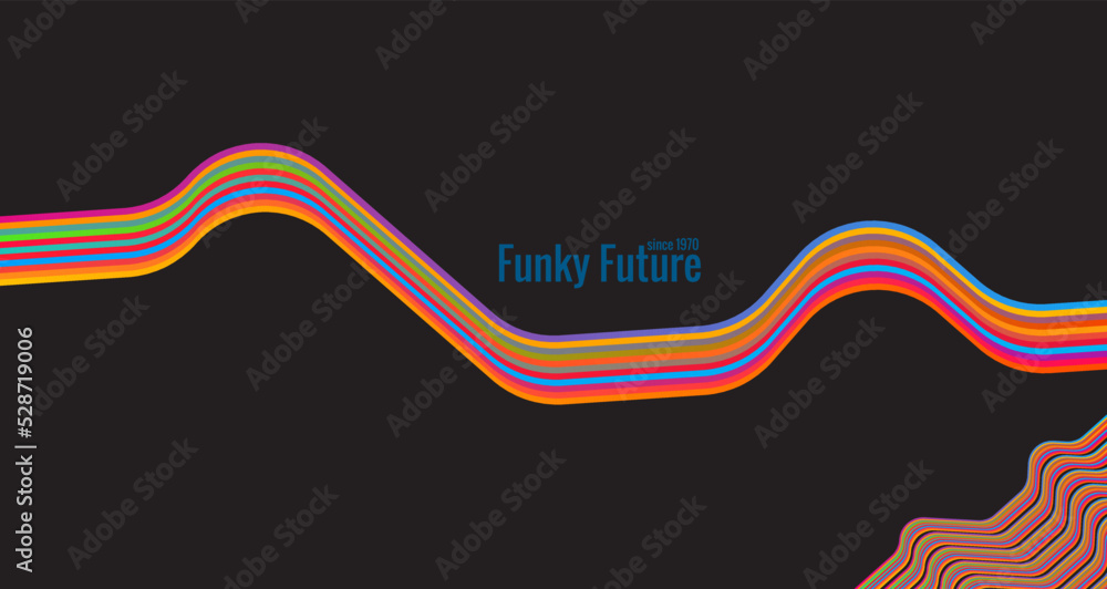 Simple abstract 1970's background design in futuristic retro style. vector design Simple abstract 1970's background design in futuristic retro style. vector design