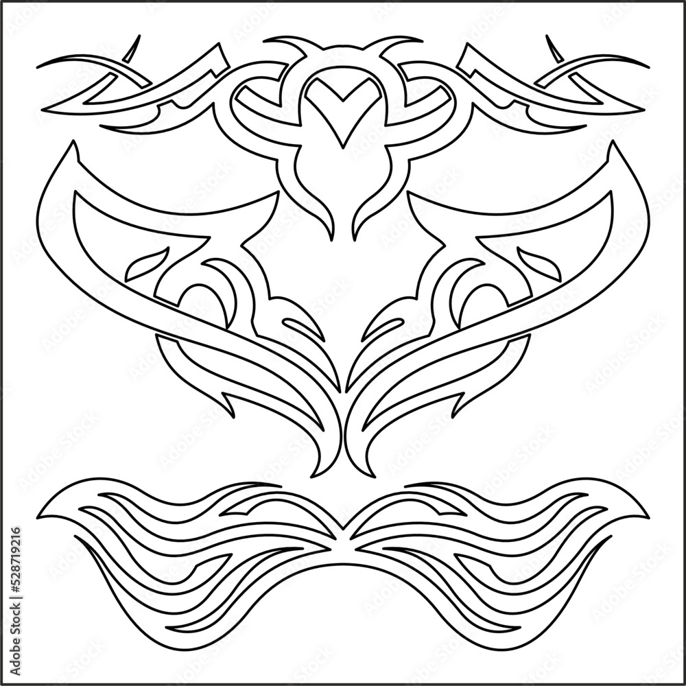 Premium Vector | Tribal tattoo design illustration vector